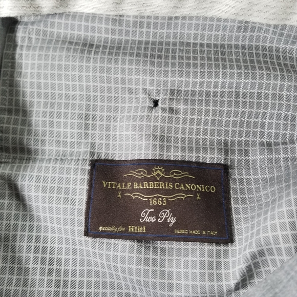 Hiltl NWT Size 54 38x34 Gray Vitale Barberis Canonico Wool Dress Pants 34" - Picture 4 of 8